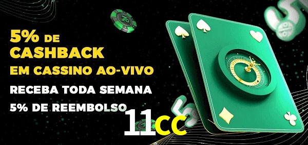 Promoções do cassino ao Vivo 11cc